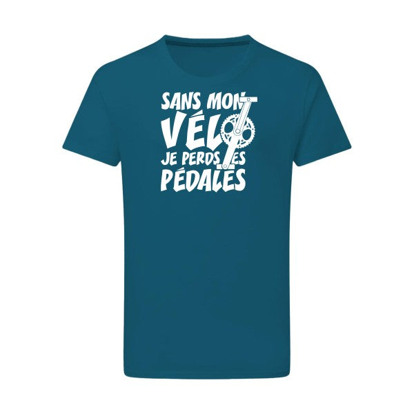 Sans mon vélo, je perds les pédales ! - Flex Blanc Tshirt original Petrol  2XL