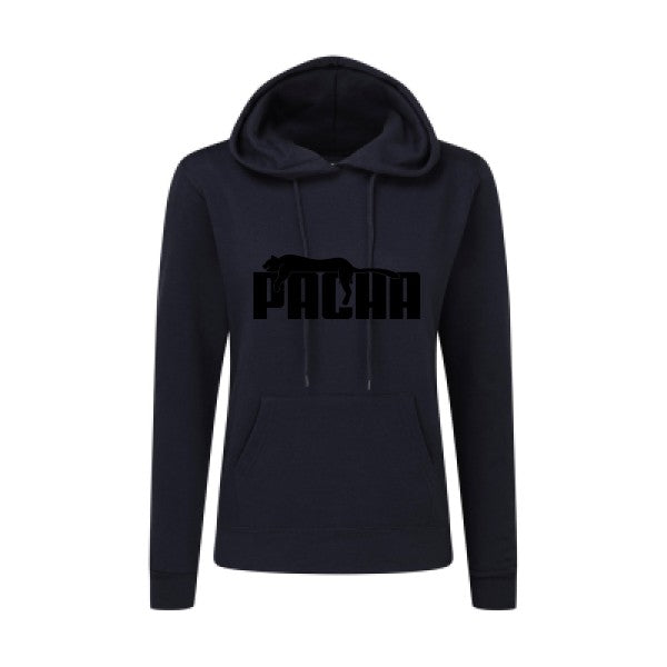 Pacha Noir |Sweat original à capuche Femme