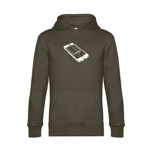 Piege sweat shirt original Khaki flex Blanc impression Face