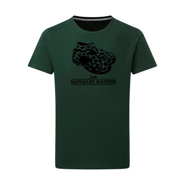 Les sandales matiens  Tshirt original Bottle Green  2XL