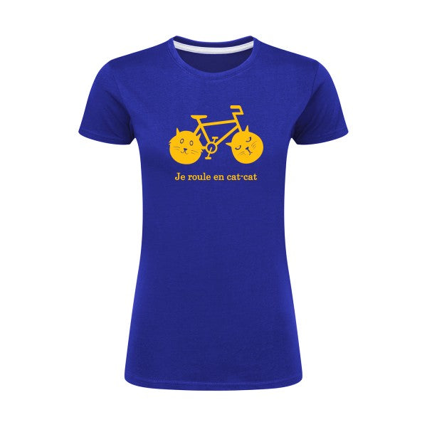 cat-cat bike | jaune Or |T shirt original femme|SG