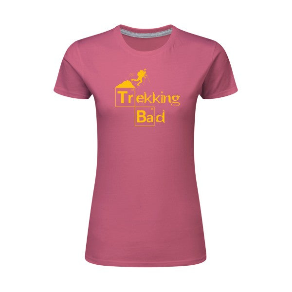 Trekking bad | jaune Or |T shirt original femme|SG