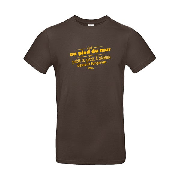 Proverbe à la conFlex jaune or - E190 T-shirt|Brown||2XL