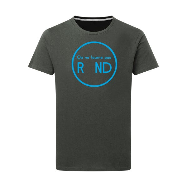 ça ne tourne pas rond ! - Flex bleu clair Tshirt original Charcoal  5XL