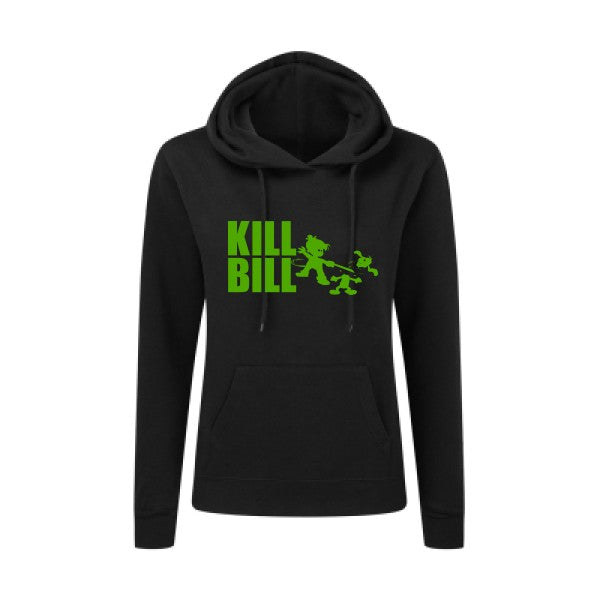 kill bill Vert pomme |Sweat original à capuche Femme