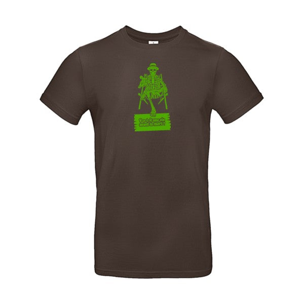 Y a-t-il une vie avant la mort ? flex Vert pomme B&C - E190 T-shirt|Brown||2XL