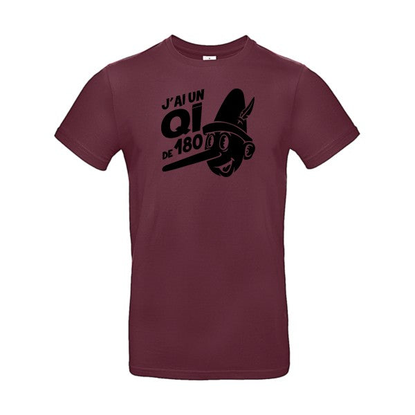 Quotient intellectuel Flex noir |E190 T-shirt|Burgundy||2XL