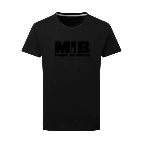 MEN IN BIKE - Flex noir Tshirt original Dark Black  4XL