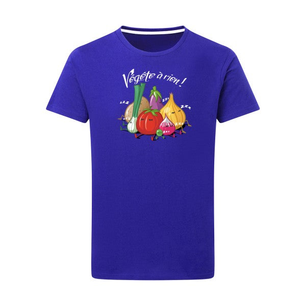 T-shirt homme Vegete à rien - T-shirt décalé pour les fainéants Royal Blue 5XL