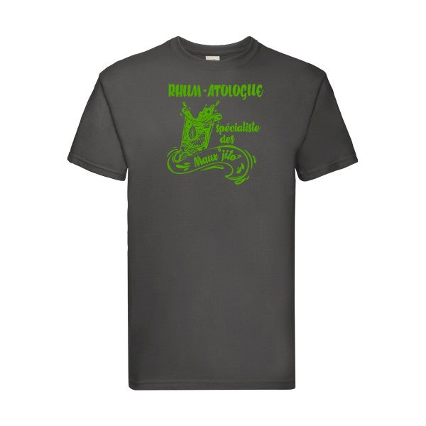 T-shirt|Rhum-atolo  G ue |Vert pomme|Fruit of the loom 205  G