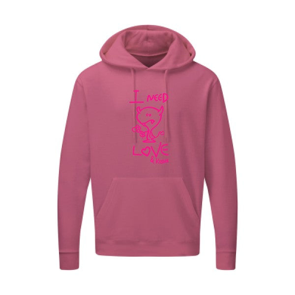 LOVER Rose Fluo SG - Hooded Sweatshirt Sweat capuche