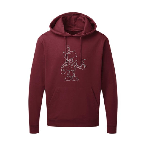 Robot & Bird Gris SG - Hooded Sweatshirt Sweat capuche