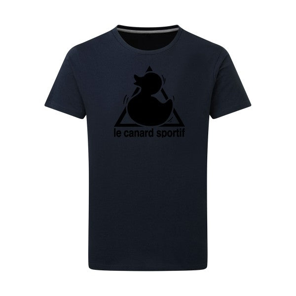 Canard Sportif noir -Flex noir sur T-shirt SG  Navy  5XL