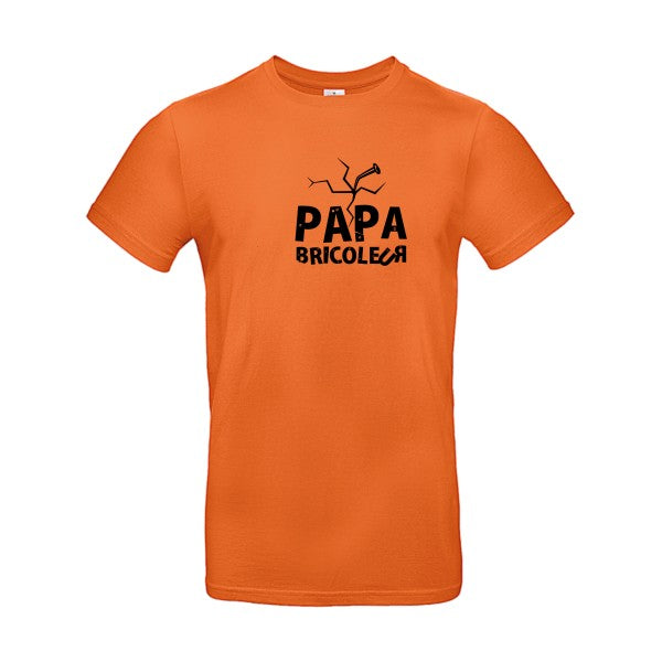 Papa bricoleur Flex noir |E190 T-shirt|Urban Orange||2XL