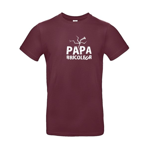 Papa bricoleur Blanc B&C - E190 T-shirt