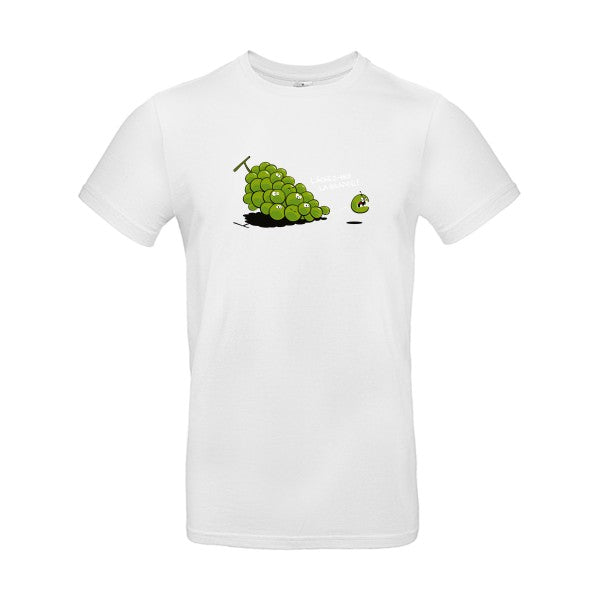 T-shirt humour original Lachez Moi La Grappe T Shirt couleur White