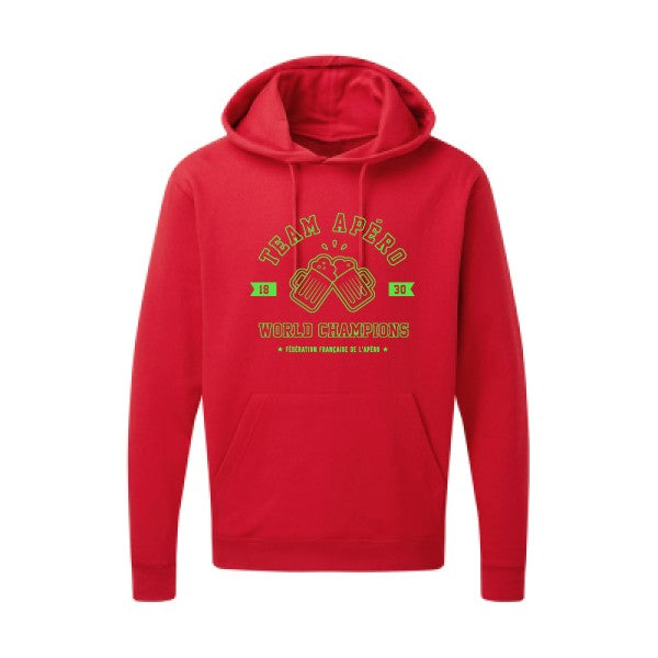 Team apéro Vert fluo SG - Hooded Sweatshirt Sweat capuche