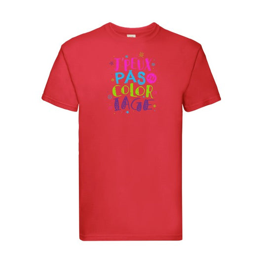 J'peux pas j'ai coloriage Fruit of the loom 205 g/m² T-shirt/ Red