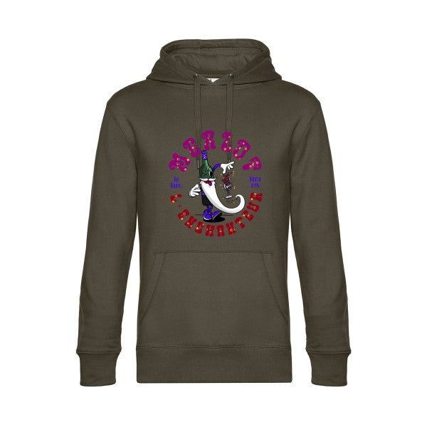 Merlot-l’enchanteur-- Sweat à capuche original Khaki - RueDuTeeshirt
