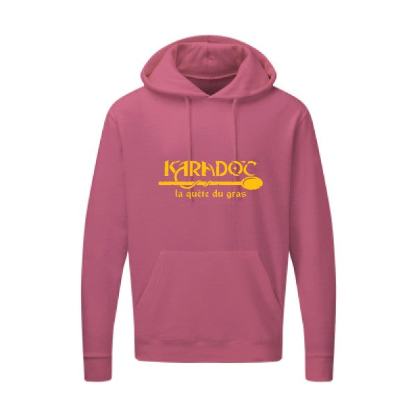 Karadoc jaune Or |Sweat capuche imprimé homme