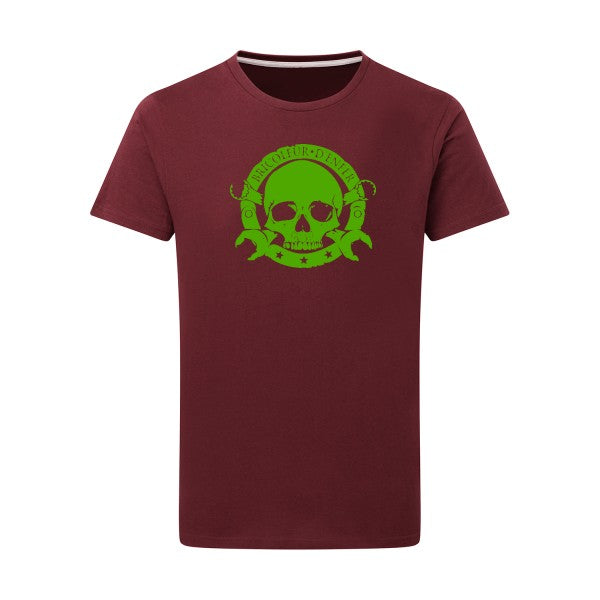 bricoleur d'enfer - Flex Vert pomme Tshirt original Burgundy  2XL