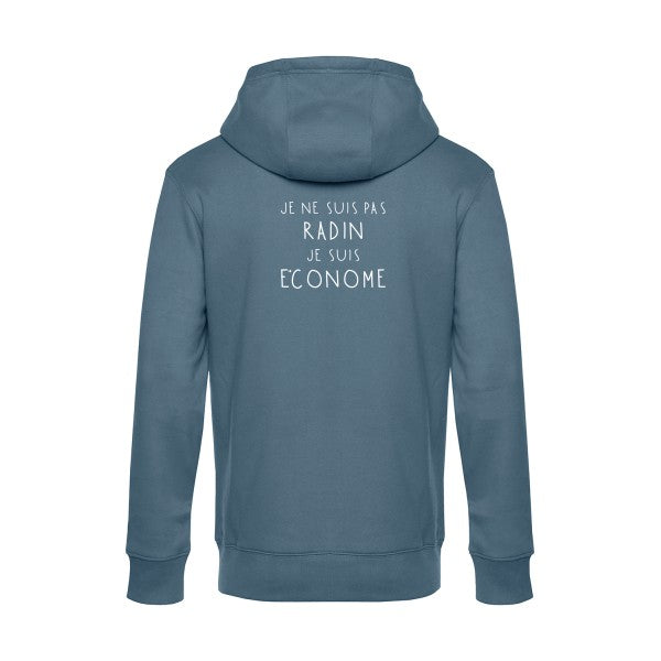 PICSOU sweat shirt original nordic blue flex Blanc impression Dos