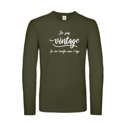 Je suis vintage  Blanc B&C - E150 LSL T-shirt manches longues léger