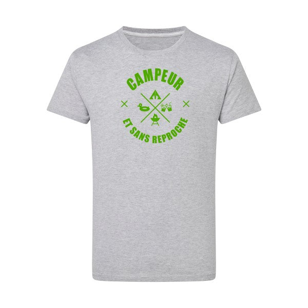 CAMPEUR... vert pomme -Flex vert pomme sur T-shirt SG  Light Oxford  5XL