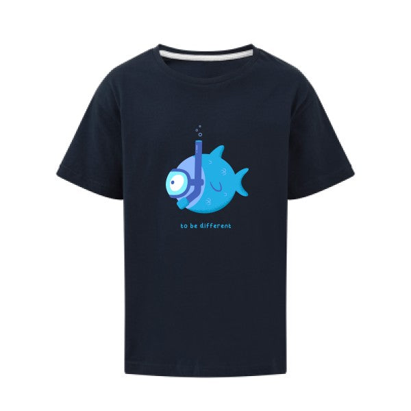 To be different SG - Kids T-shirt enfant Navy Taille 140 (9-10/XL)