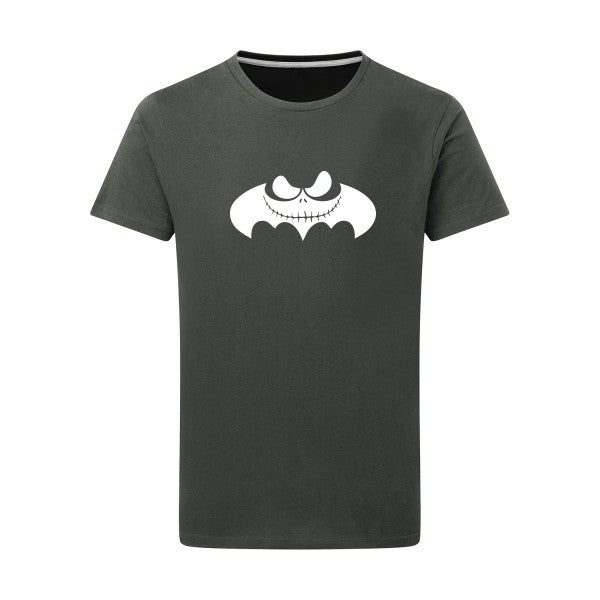 BATJACK Blanc -Flex Blanc sur T-shirt SG  Charcoal  5XL