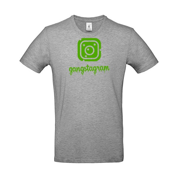 GANGSTAGRAM flex Vert pomme B&C - E190 T-shirt|Sport Grey||5XL