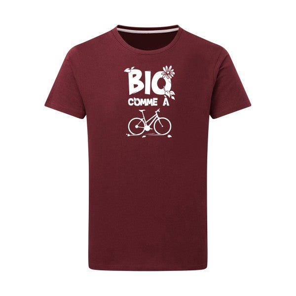 Bio comme un vélo - Flex Blanc Tshirt original Burgundy  2XL