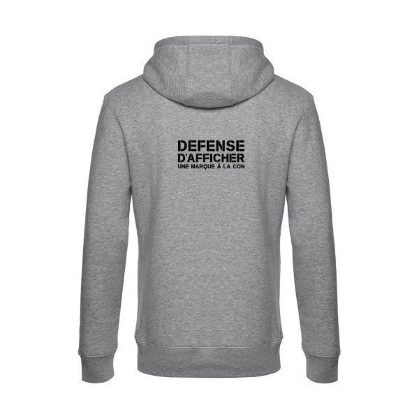 Marque-a-la-Con sweat shirt original Heather Grey flex Noir impression Dos