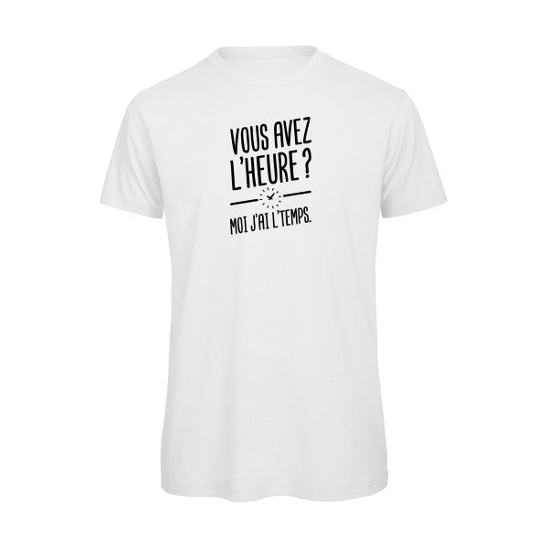 Vous avez l'heure? Moi j'ai l'temps. FLEX BLANC