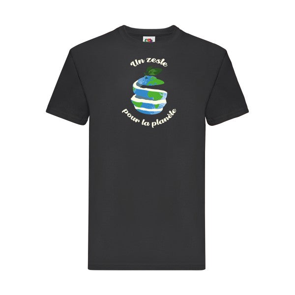 Un p'tit zeste... Fruit of the loom 205 g/m² T-shirt/ noir