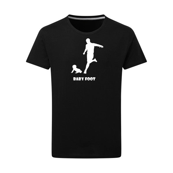 Baby foot Blanc -Flex Blanc sur T-shirt SG  Dark Black  4XL