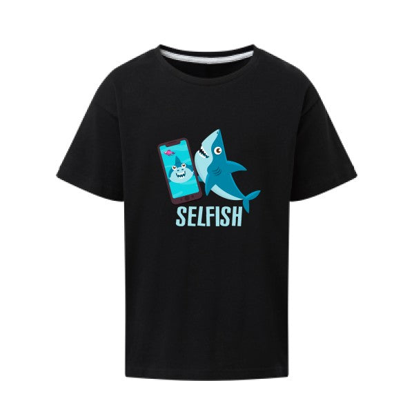 Selfish SG - Kids T-shirt enfant Dark Black Taille 152 (11-12/2XL)