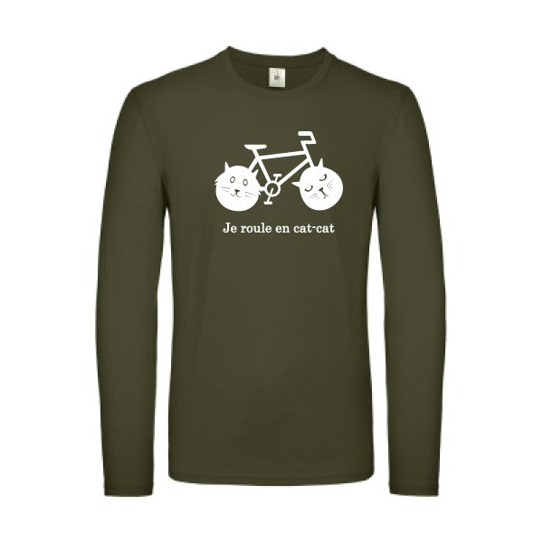 cat-cat bike Blanc B&C - E150 LSL T-shirt manches longues léger