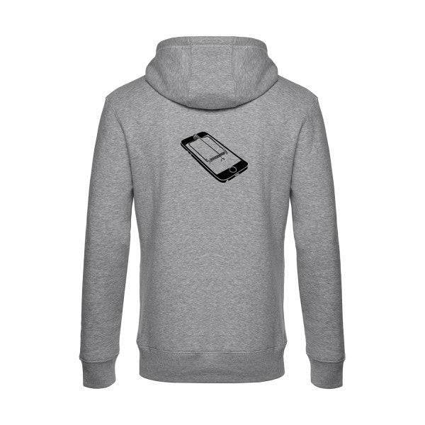 Piege sweat shirt original Heather Grey flex Noir impression Dos