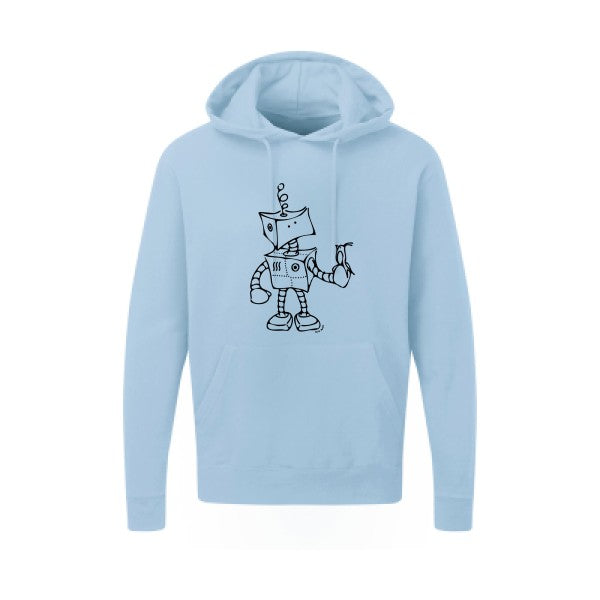 Robot & Bird Noir SG - Hooded Sweatshirt Sweat capuche