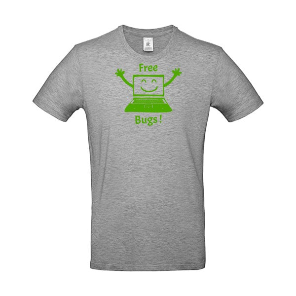 FREE BUGS ! flex Vert pomme B&C - E190 T-shirt|Sport Grey||5XL