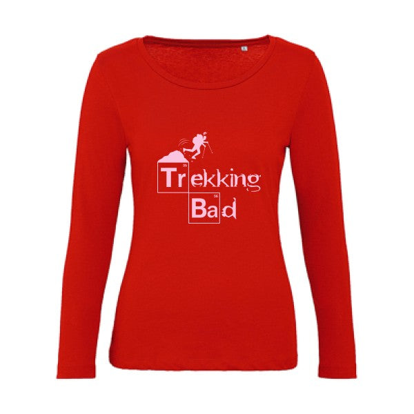 Trekking bad Rose |   T shirt manches longues femme|100% bio