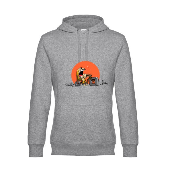 Wheel- Sweat à capuche original Heather Grey - RueDuTeeshirt