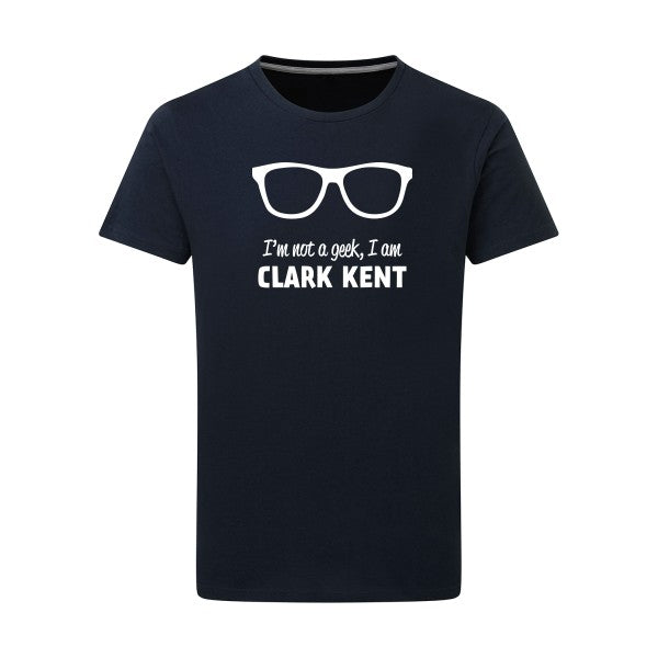 I am Clark Kent -Flex Blanc sur T-shirt SG  Navy  5XL