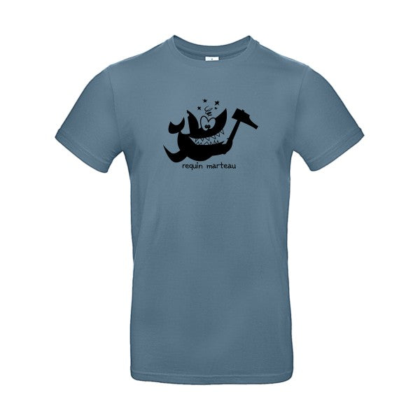 Requin marteauFlex noir- T-shirt E190|Stone Blue||2XL