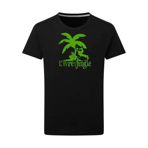 L'ivre de la jungle vert pomme -Flex vert pomme sur T-shirt SG  Dark Black  4XL