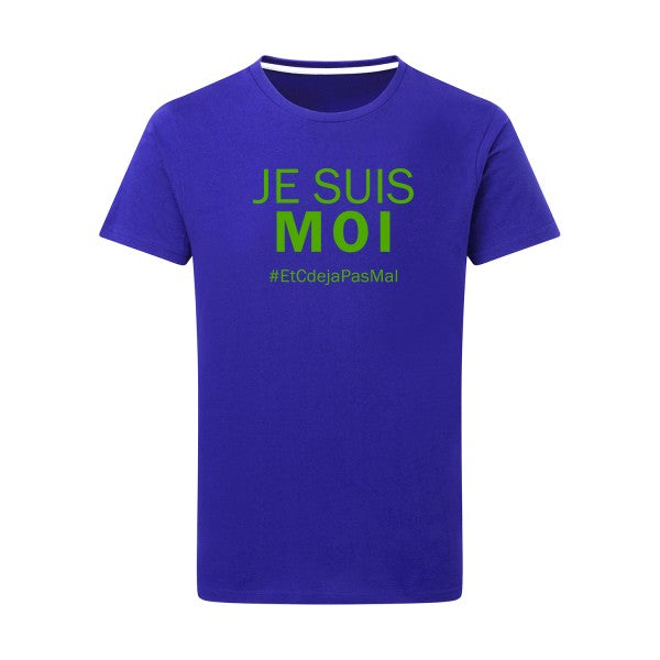 Je suis moi vert pomme -Flex vert pomme sur T-shirt SG  Royal Blue  5XL