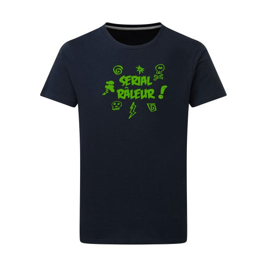 Serial râleur vert pomme -Flex vert pomme sur T-shirt SG  Navy  5XL