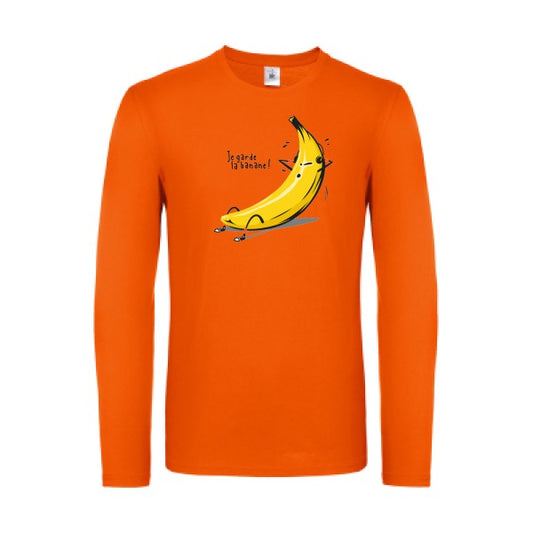 Je garde la banane ! B&C - E150 LSL T-shirt manches longues léger