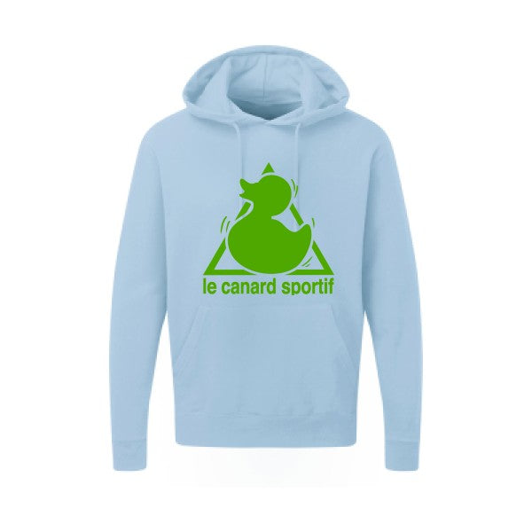 Canard Sportif Vert pomme |Sweat capuche imprimé homme